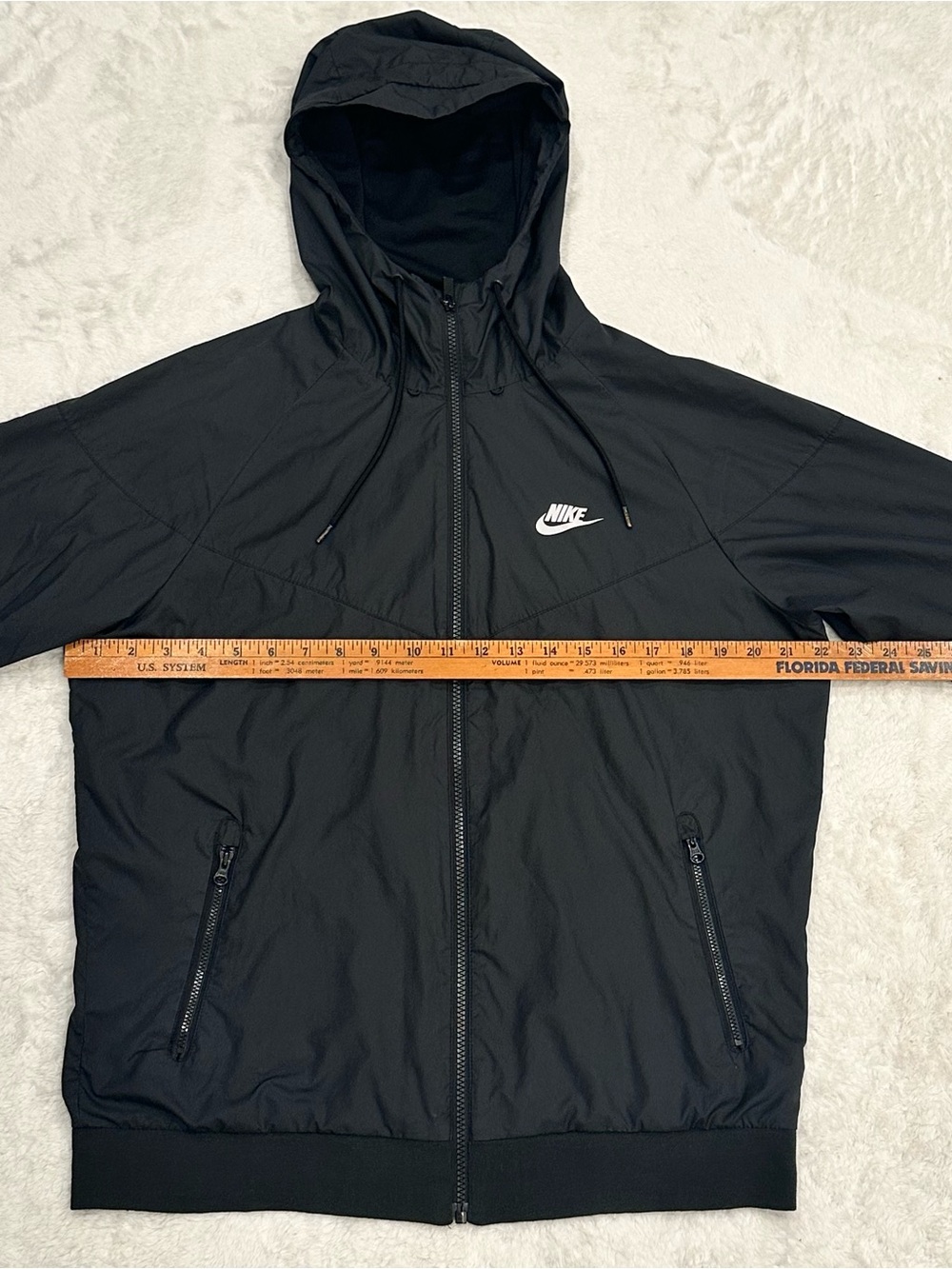 Nike Sportswear Windrunner Hooded Full-Zip Jacket - Black - Men's M (727324-010) - Picture 8 of 9